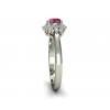  
Gemstone: Ruby
Gold Color: White